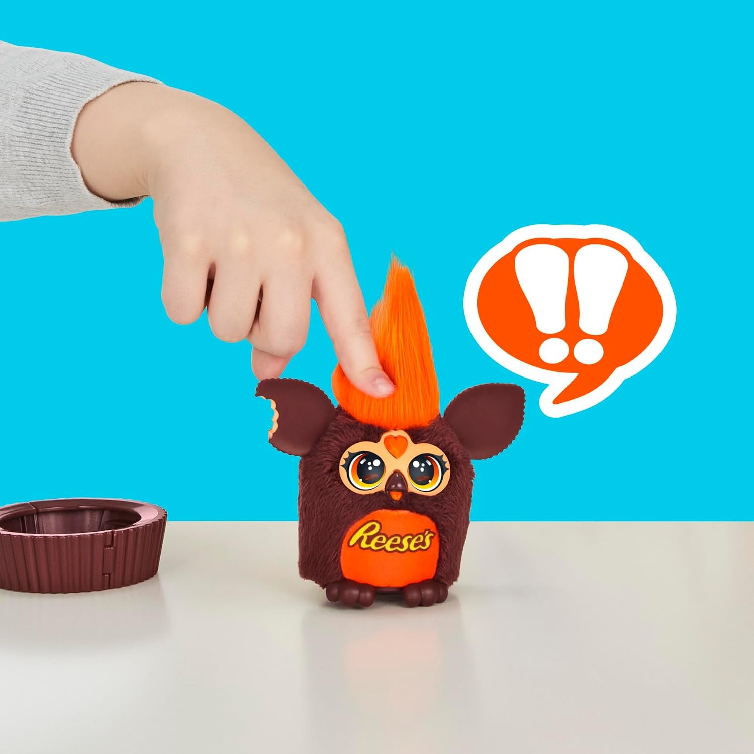 image:imageFURBY Furblets REESES Peanut Butter Cup Mini 3Inch Electronic Plush Candy Toys for Kids 6