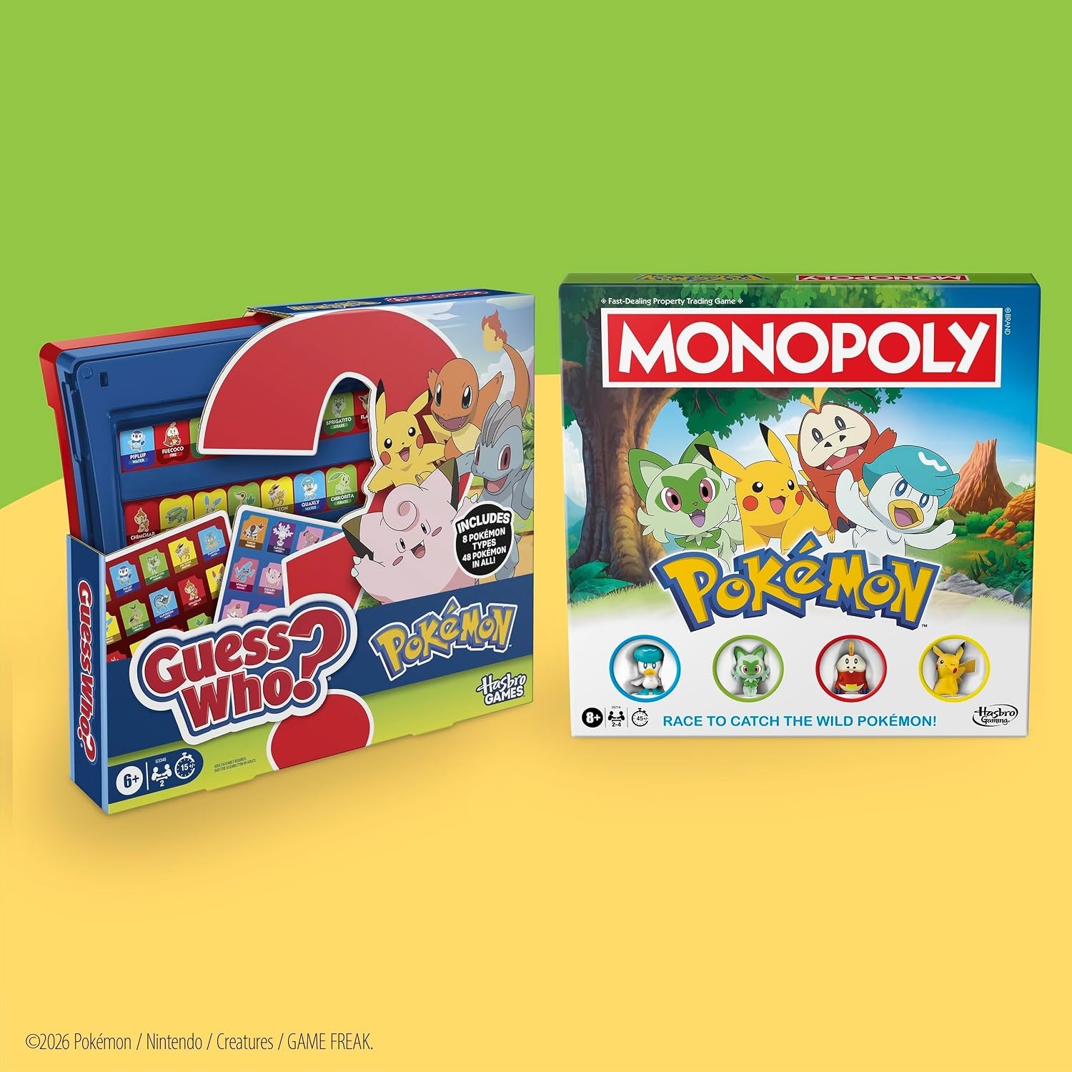 image:imageGuess Who Pokmon Edition Game 48 Pokmon Fun Kids Board Games for Families 2 Players 15 Mins Travel Friendly Ages 6