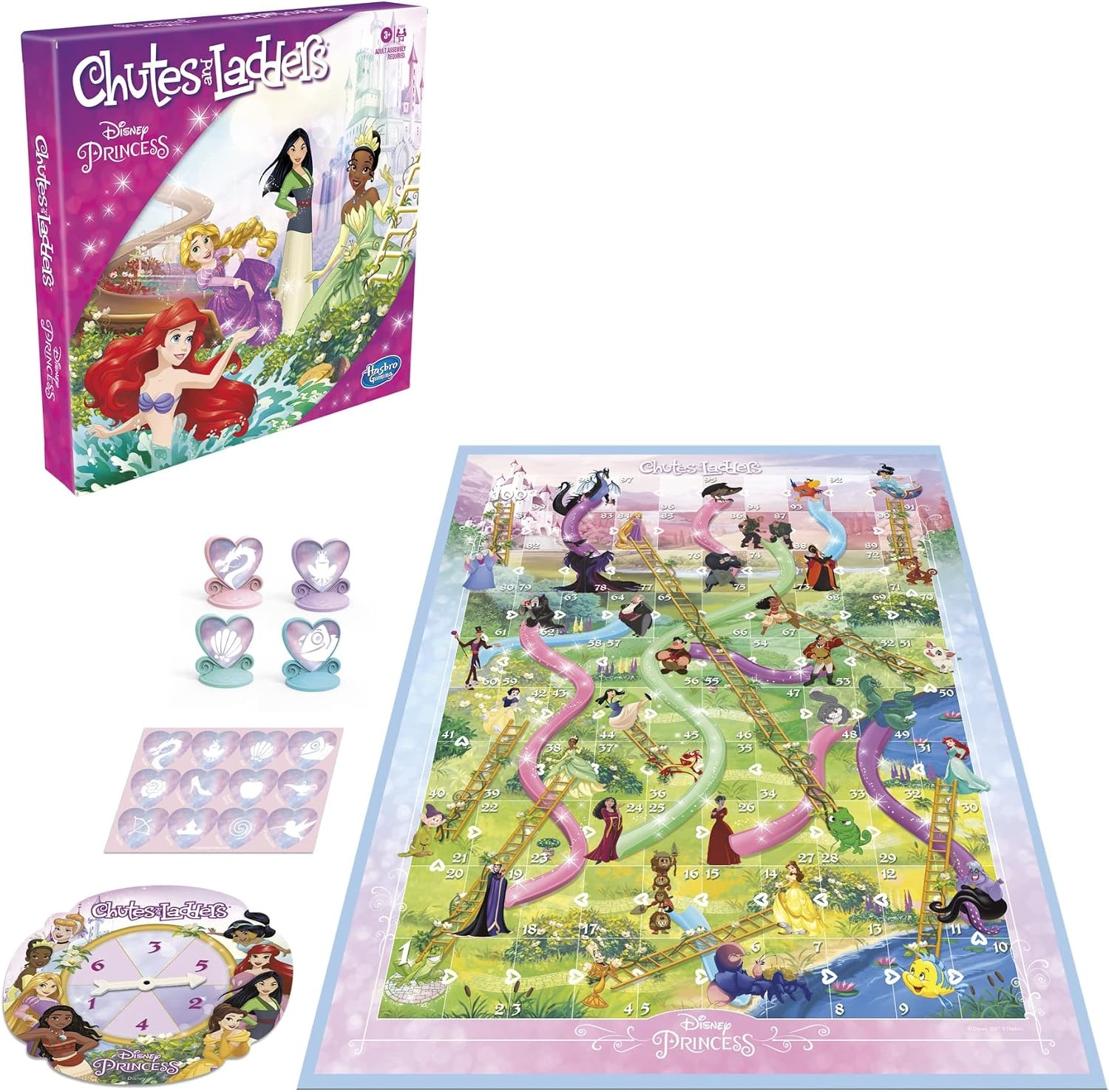 image:imageHasbro Gaming Chutes and Ladders Disney Princess Edition Board GameBoard Game
