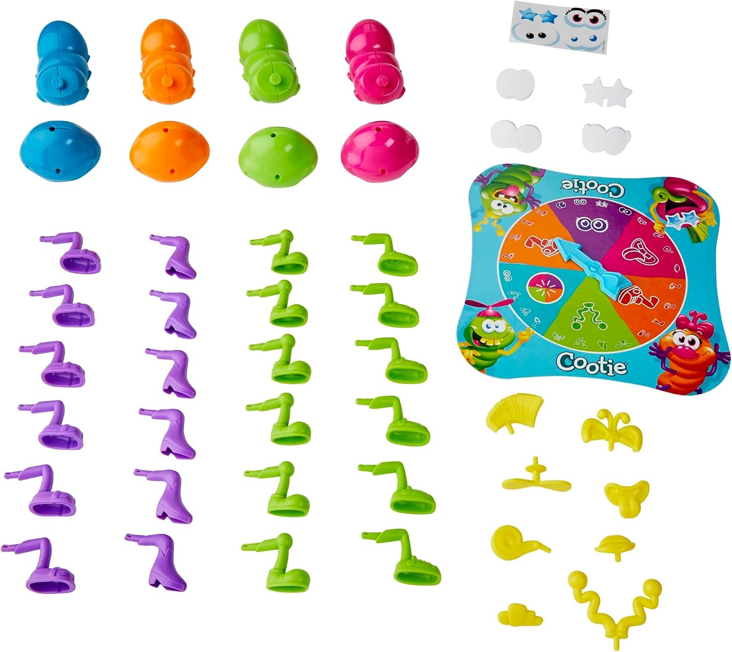 image:imageHasbro Gaming Cootie Mixing and Matching BugBuilding Game 24 Players Easy Preschool Board Games Easter Basket Gifts for Boys and Girls Ages 3