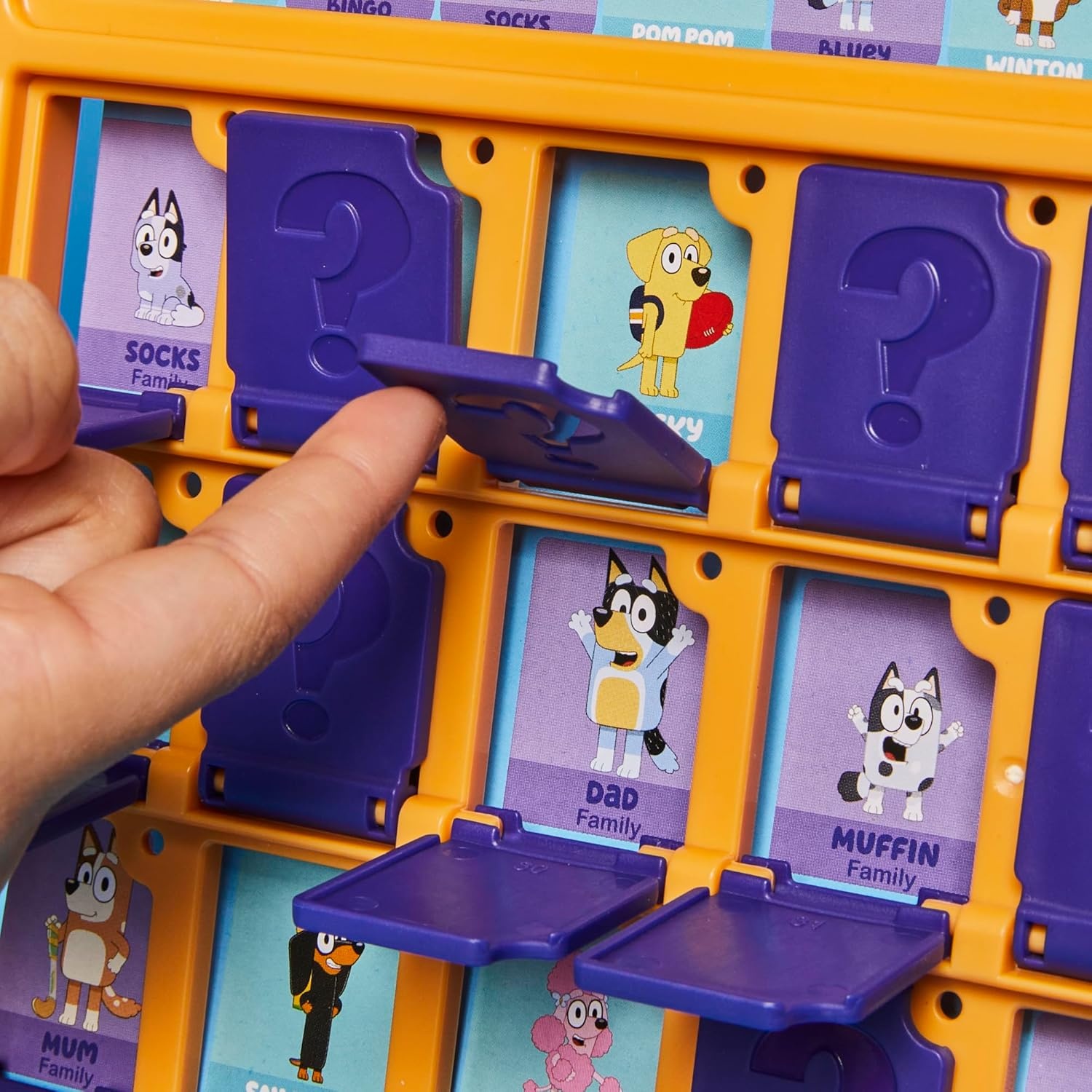 image:imageHasbro Gaming Guess Who Bluey Edition Game Bluey Characters and Objects Fun Kids Board Games for Families 2 Players 15 Mins Travel Friendly Ages 6