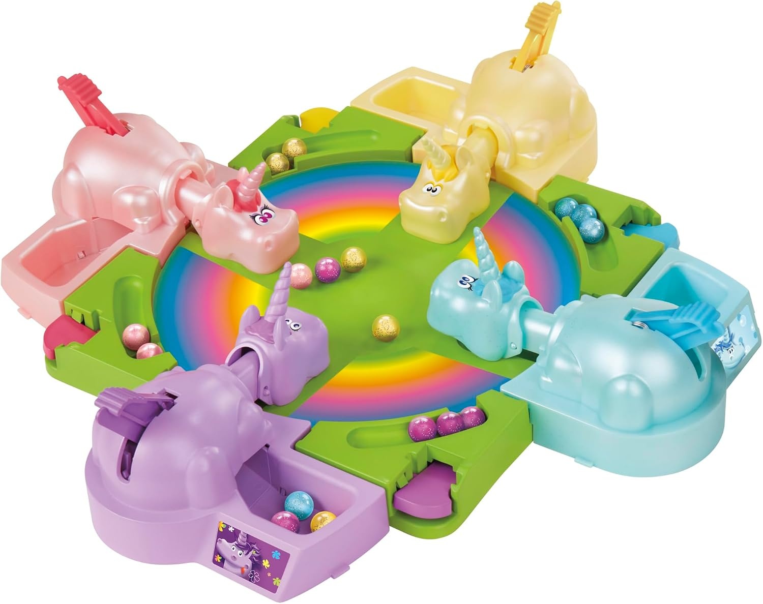 image:imageHasbro Gaming Hungry Hippos Unicorn Edition PreSchool Board Game for Kids Ages 4 and Up 24 Players Easter Gifts for Boys and Girls Amazon ExclusiveUnicorn Edition Board