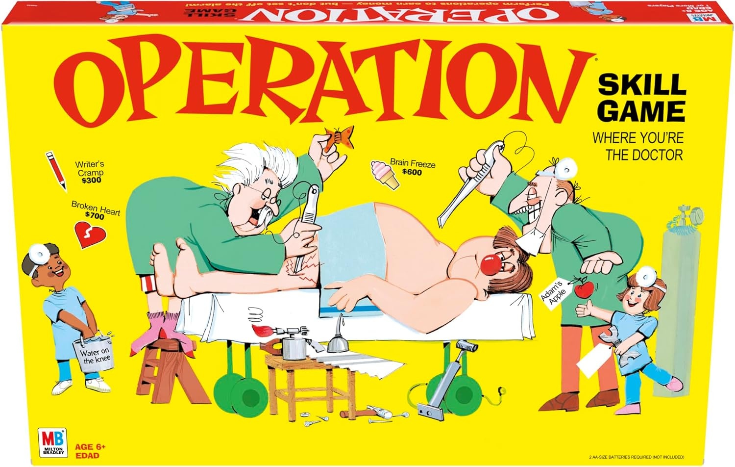 image:imageHasbro Gaming Operation Electronic Board Game Family Games for Kids Ages 6 Kids Board Games for 1 Players Funny Games for Kids Easter Gifts for Boys and Girls Amazon ExclusiveGame