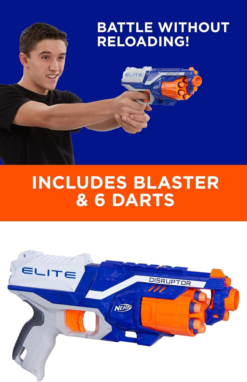 image:imageNERF Elite Disruptor Dynamic Green Dart BlasterClassic