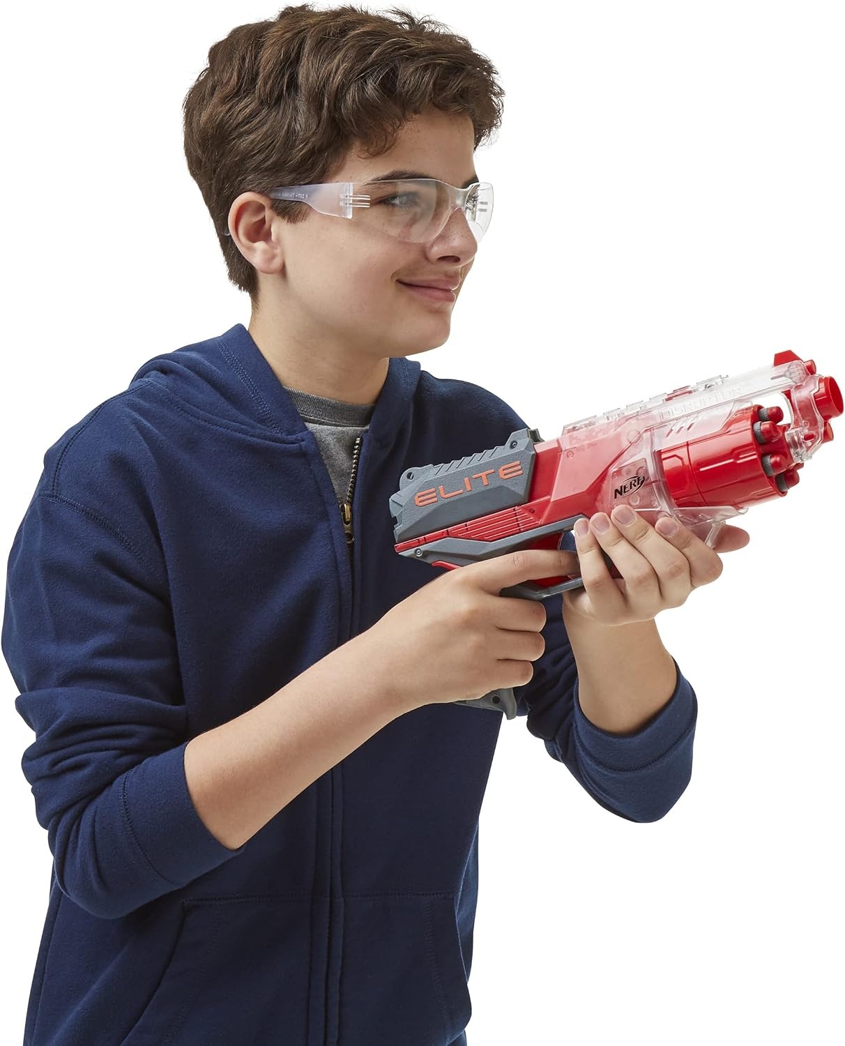 image:imageNERF Elite Disruptor Dynamic Green Dart BlasterTranslucent Red