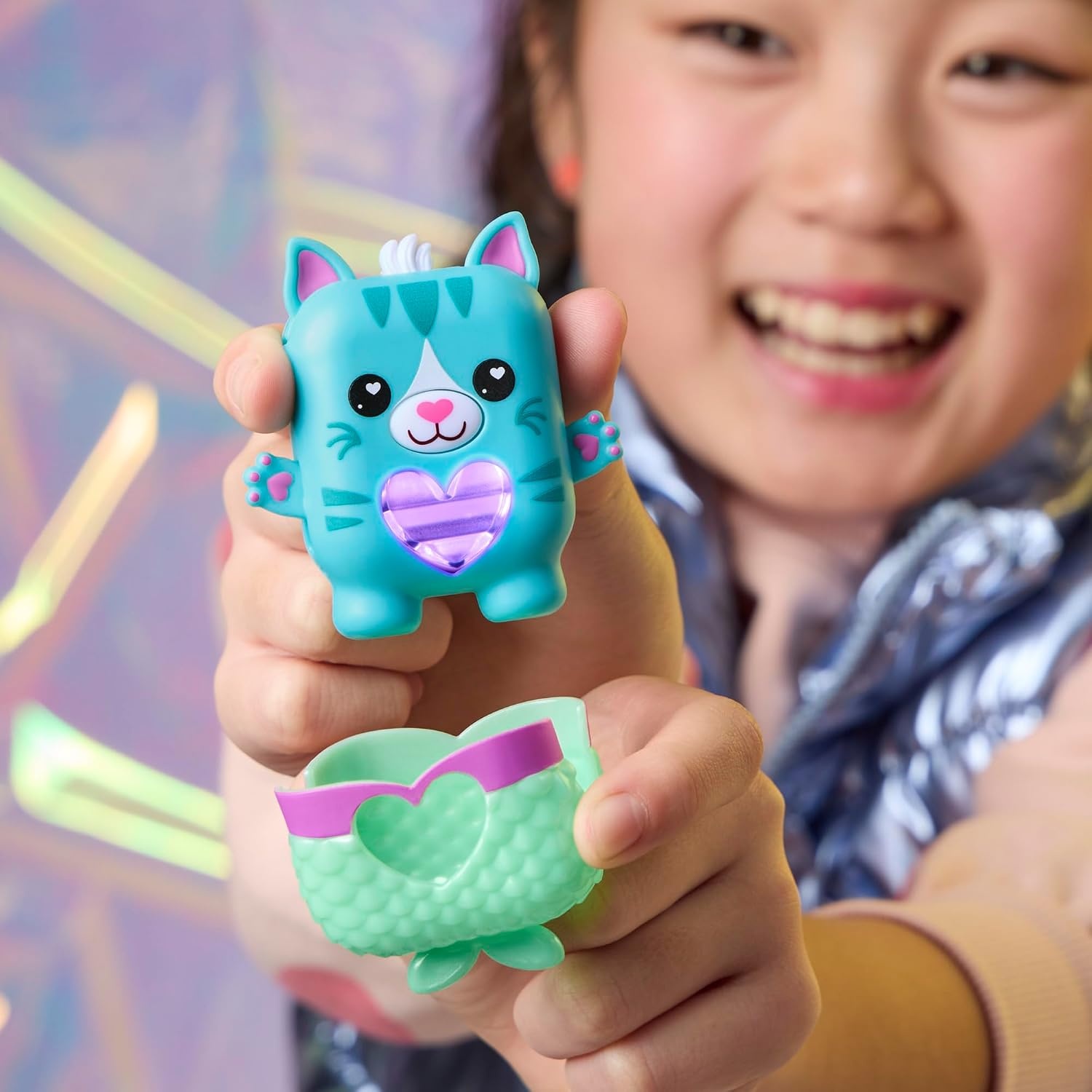 image:imageNanoMALS Pawtricia The Blue Kitty Electronic Pet Cat 70 Responses Easter Basket Stuffers Interactive Fidget Toys for Girls amp Boys Ages 5Pawtricia The Blue Kitty