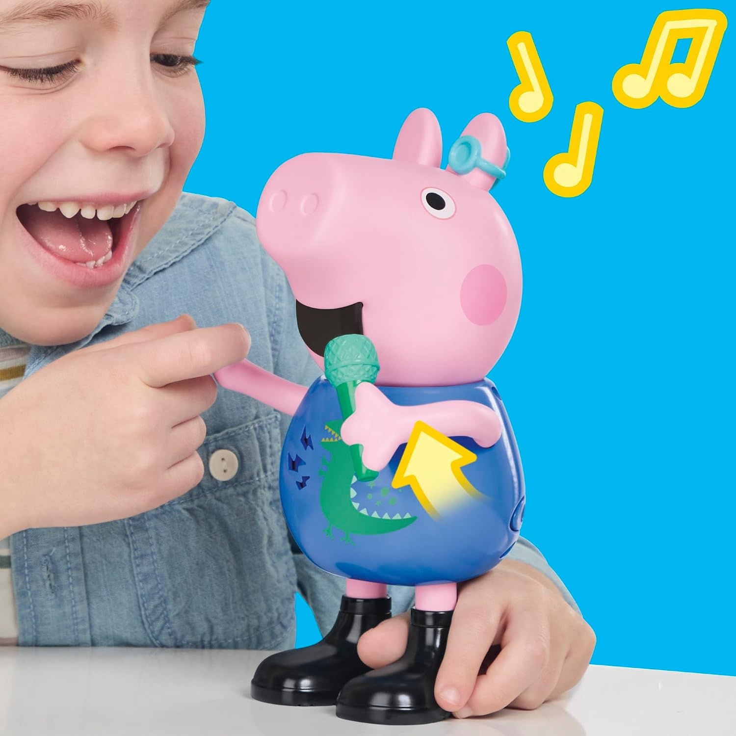 image:imagePeppa Pig Joke amp Sing George 8Inch Figure Musical Toy with 50 Sounds and Songs Basket Stuffers Preschool Toys for Girls and Boys Ages 3
