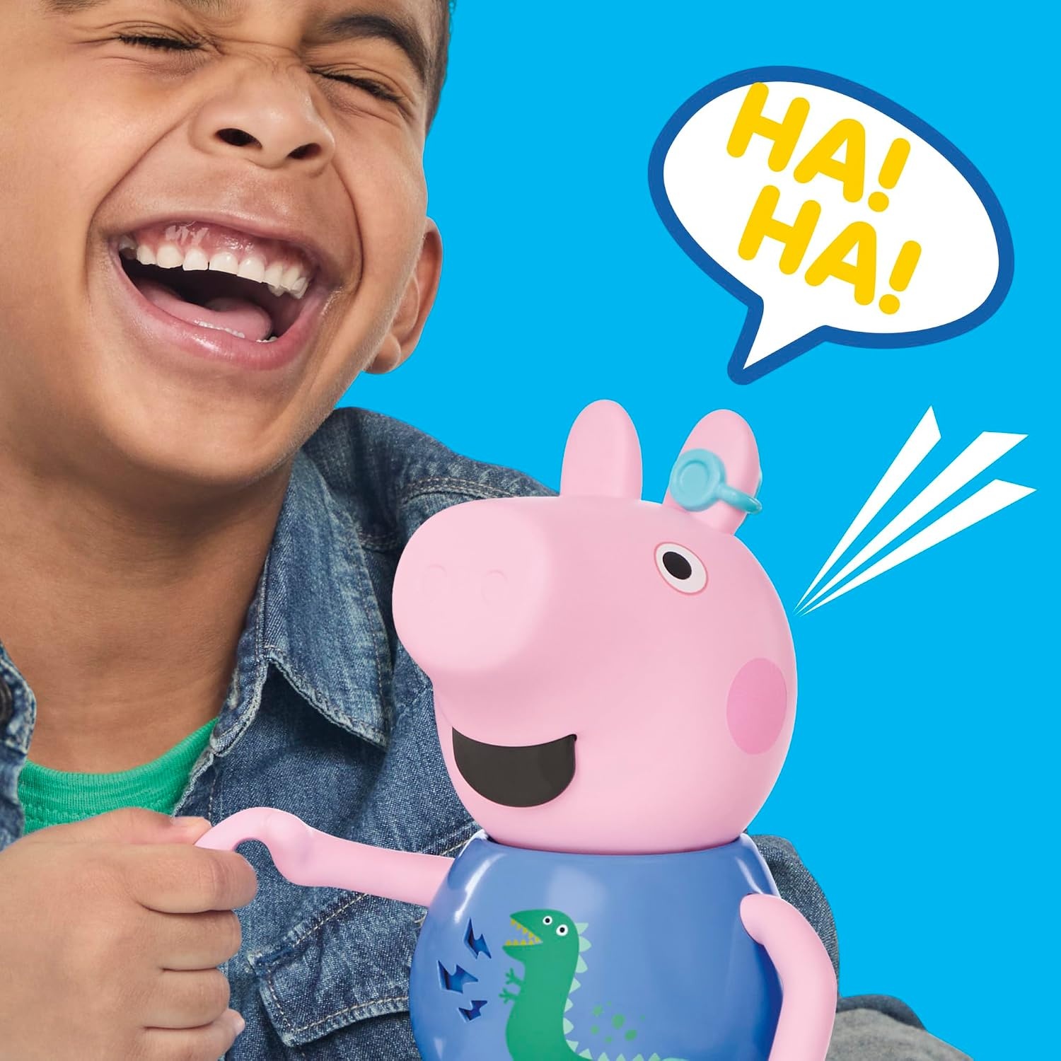 image:imagePeppa Pig Joke amp Sing George 8Inch Figure Musical Toy with 50 Sounds and Songs Basket Stuffers Preschool Toys for Girls and Boys Ages 3