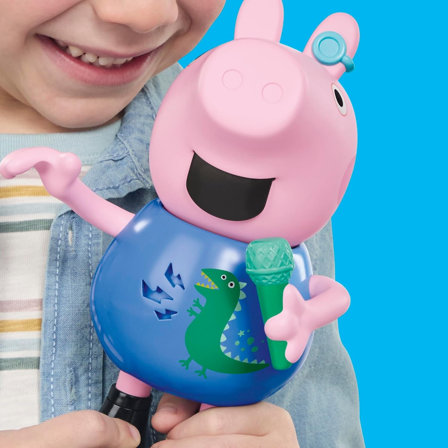 image:imagePeppa Pig Joke amp Sing George 8Inch Figure Musical Toy with 50 Sounds and Songs Basket Stuffers Preschool Toys for Girls and Boys Ages 3
