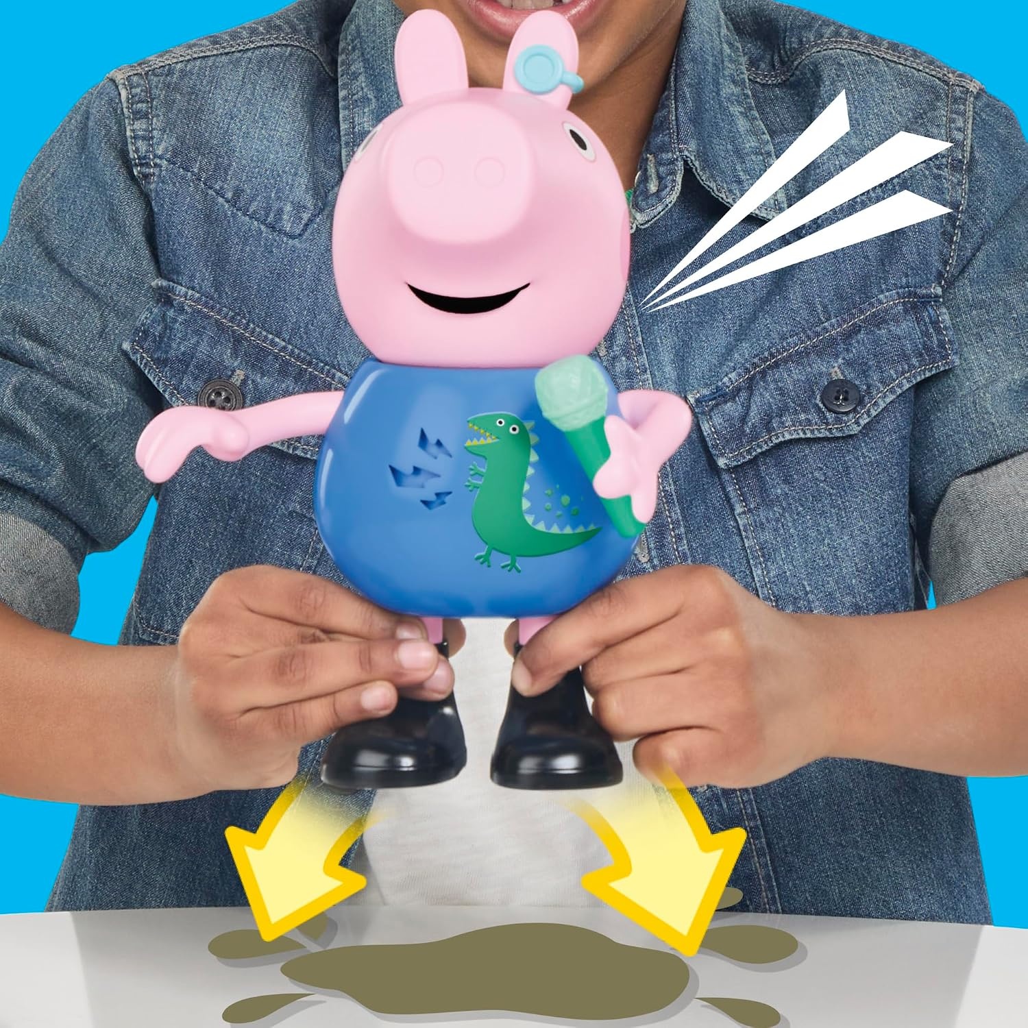 image:imagePeppa Pig Joke amp Sing George 8Inch Figure Musical Toy with 50 Sounds and Songs Basket Stuffers Preschool Toys for Girls and Boys Ages 3