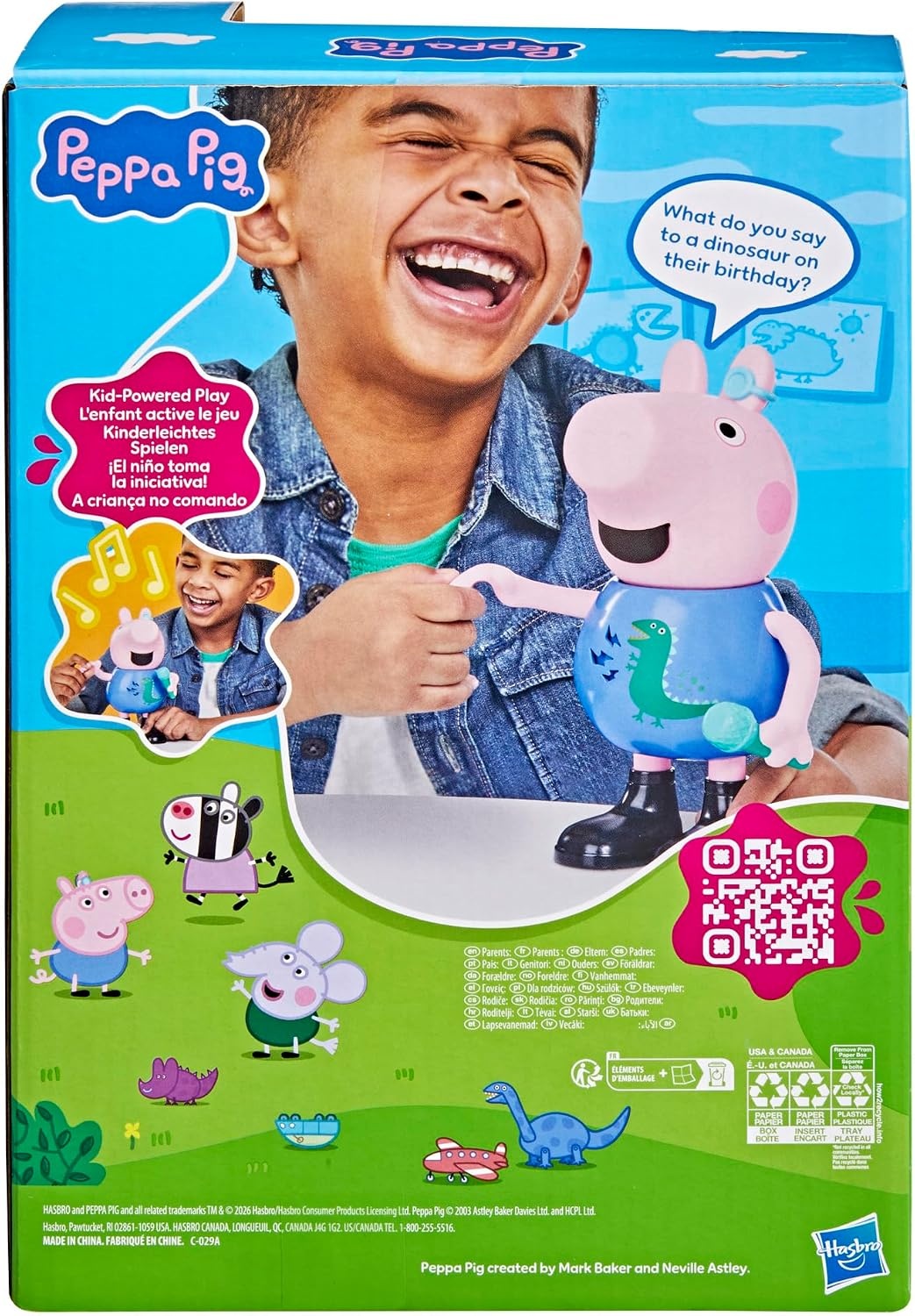 image:imagePeppa Pig Joke amp Sing George 8Inch Figure Musical Toy with 50 Sounds and Songs Basket Stuffers Preschool Toys for Girls and Boys Ages 3