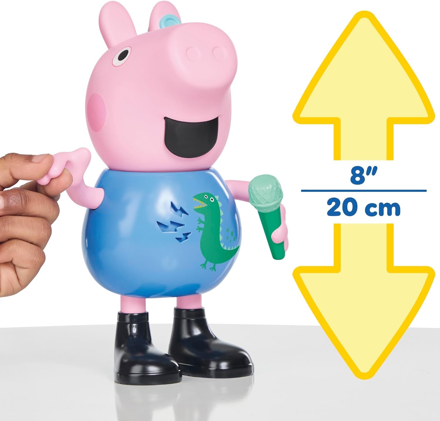 image:imagePeppa Pig Joke amp Sing George 8Inch Figure Musical Toy with 50 Sounds and Songs Basket Stuffers Preschool Toys for Girls and Boys Ages 3