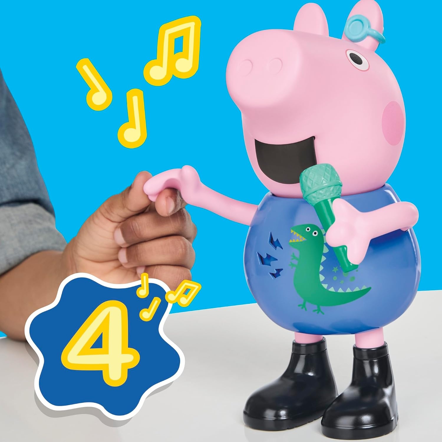 image:imagePeppa Pig Joke amp Sing George 8Inch Figure Musical Toy with 50 Sounds and Songs Basket Stuffers Preschool Toys for Girls and Boys Ages 3