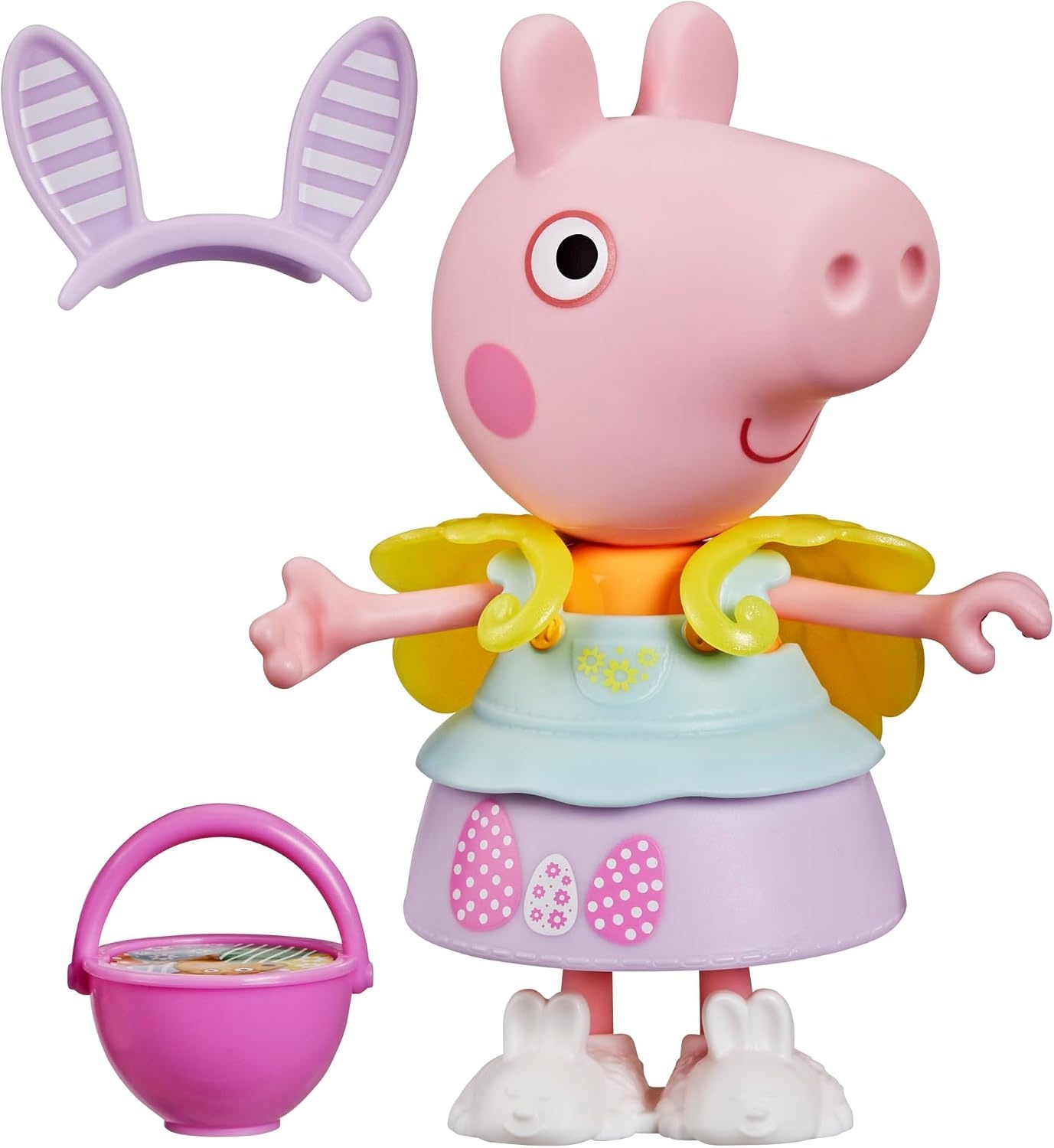 image:imagePeppa Pig Springtime DressUp Figure with 6 EasyOn Fashion Accessories 6Inch Doll Easter Gift for Kids Preschool Toys for Girls and Boys 3 and Up