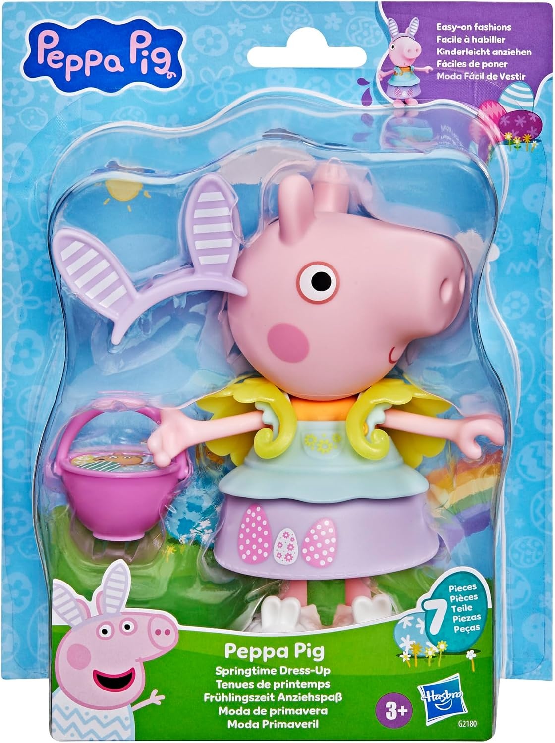 image:imagePeppa Pig Springtime DressUp Figure with 6 EasyOn Fashion Accessories 6Inch Doll Easter Gift for Kids Preschool Toys for Girls and Boys 3 and Up