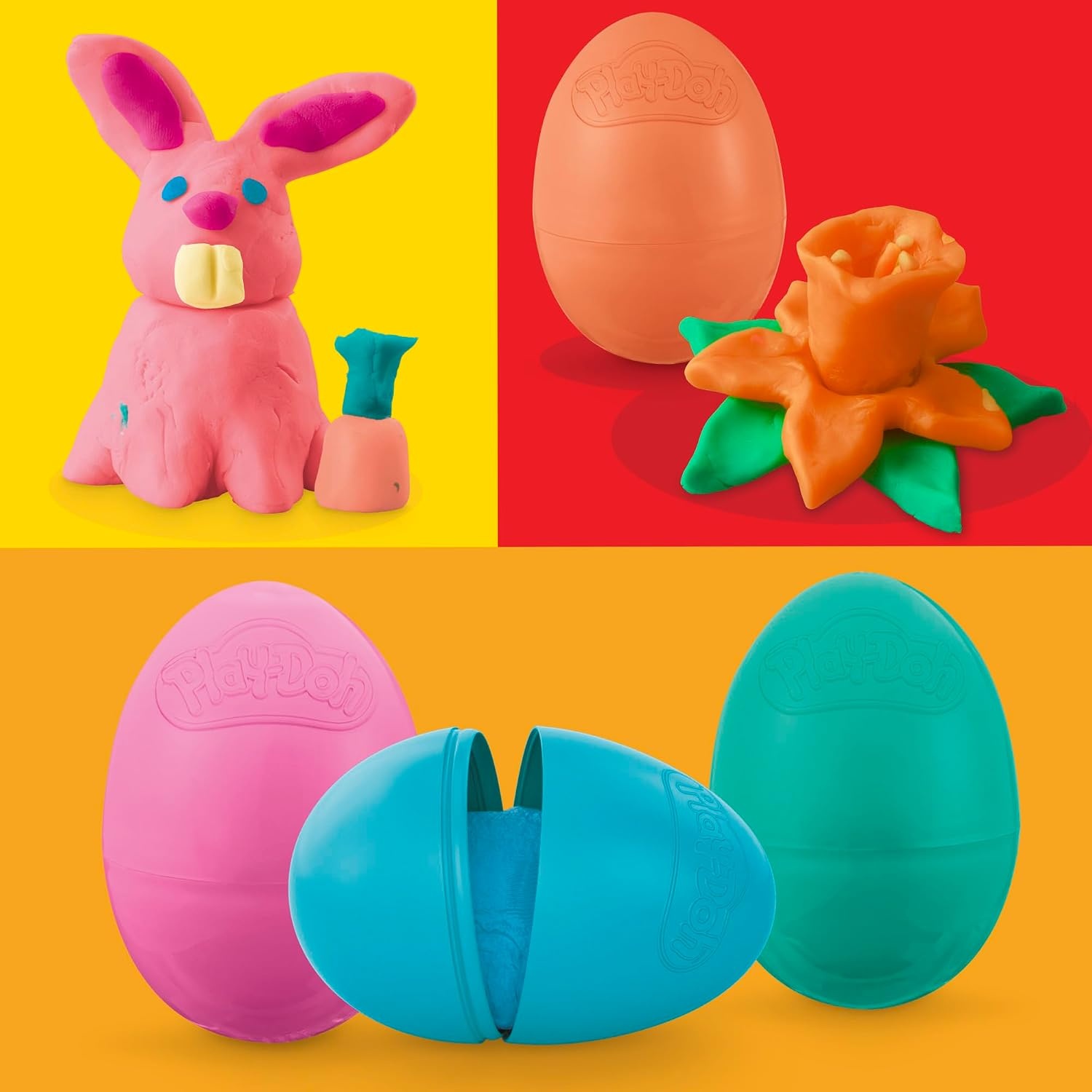 image:imagePlayDoh Eggs 24Pack Dinosaur amp Dragon Egg Hunt Toys Modeling Compound for Birthday Gifts amp Party Favors Easter Basket Stuffers Kids Ages 2 and Up Amazon Exclusive