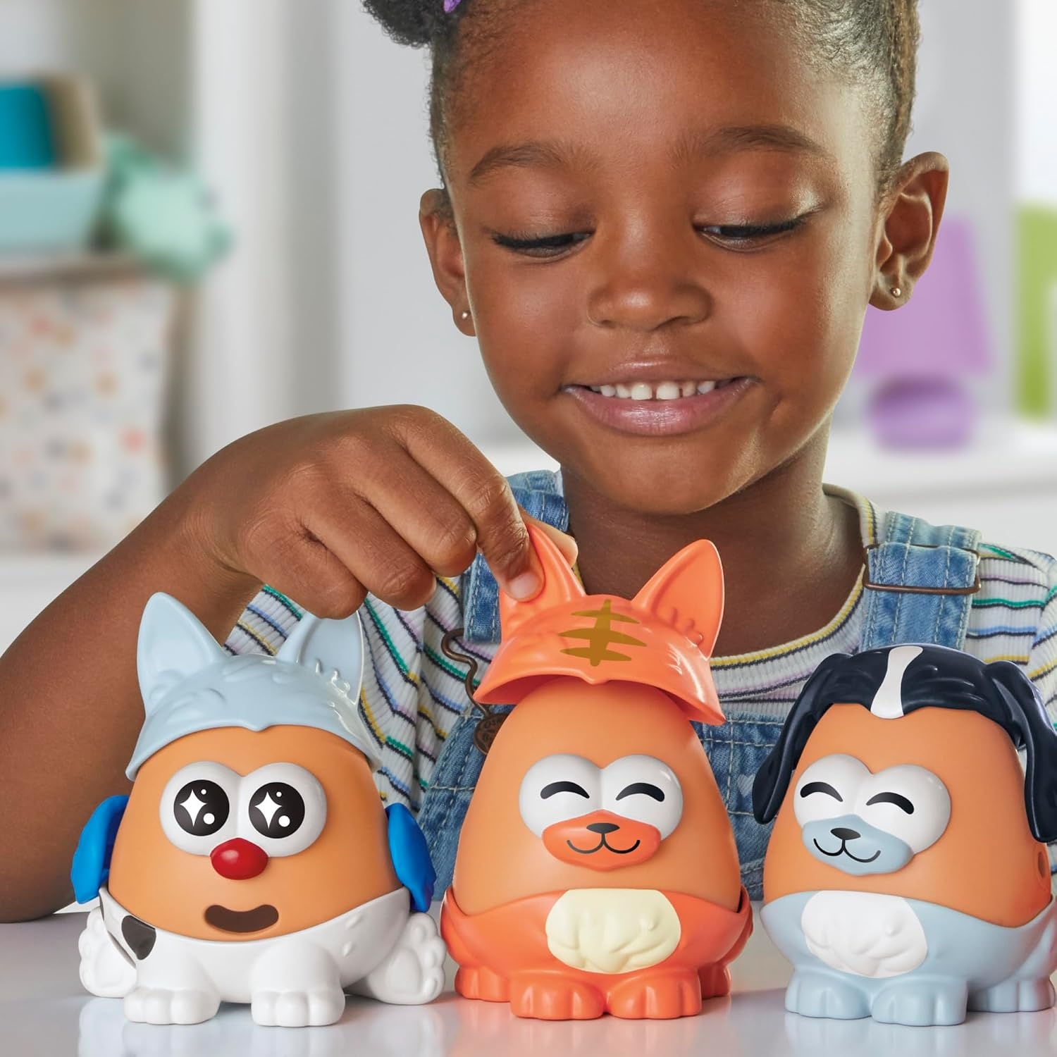 image:imagePotato Head PetTato Tots PetThemed Set with 31 Parts and Pieces Plus Rolling Carry Case Easter Gift for Kids Toddler and Preschool Toys for Girls and Boys 2 and Up Amazon Exclusive
