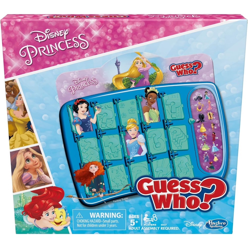 image:imageHasbro Gaming Guess Who Disney Princess Edition Kids Board Game Fun Game for Families and Kids Ages 5 and Up Easter Gifts for Boys and Girls Preschool Games Amazon Exclusive