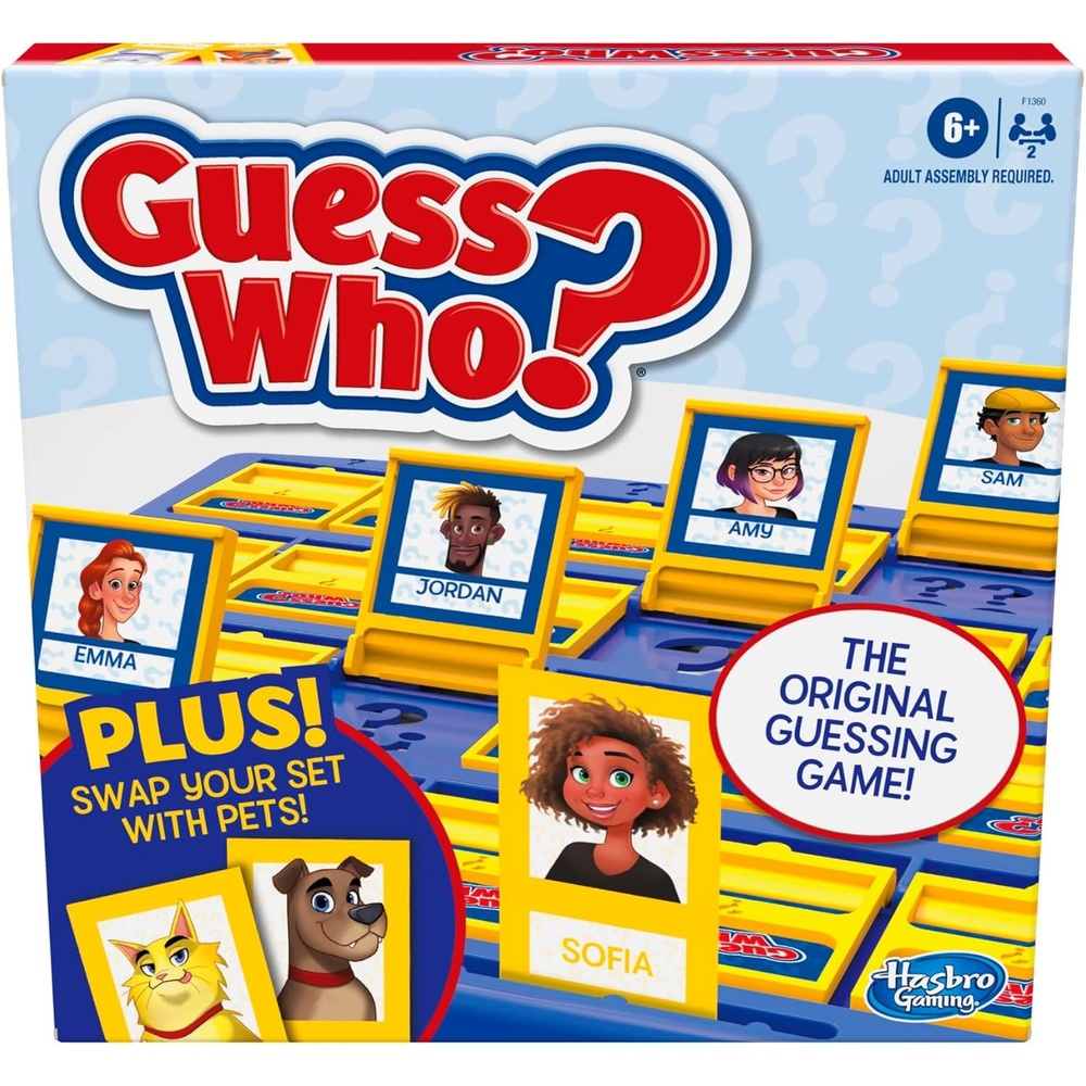 image:imageHasbro Gaming Guess Who Plus Board Game with People amp Pet Cards