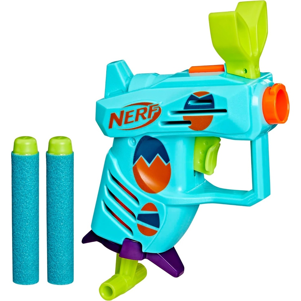 image:imageNerf Elite 20 Easter Egg Hunt Blaster 2 Nerf Elite Darts Pull to Prime Spring Toy Foam Blaster for 8 Year Old Boys amp GirlsMedium