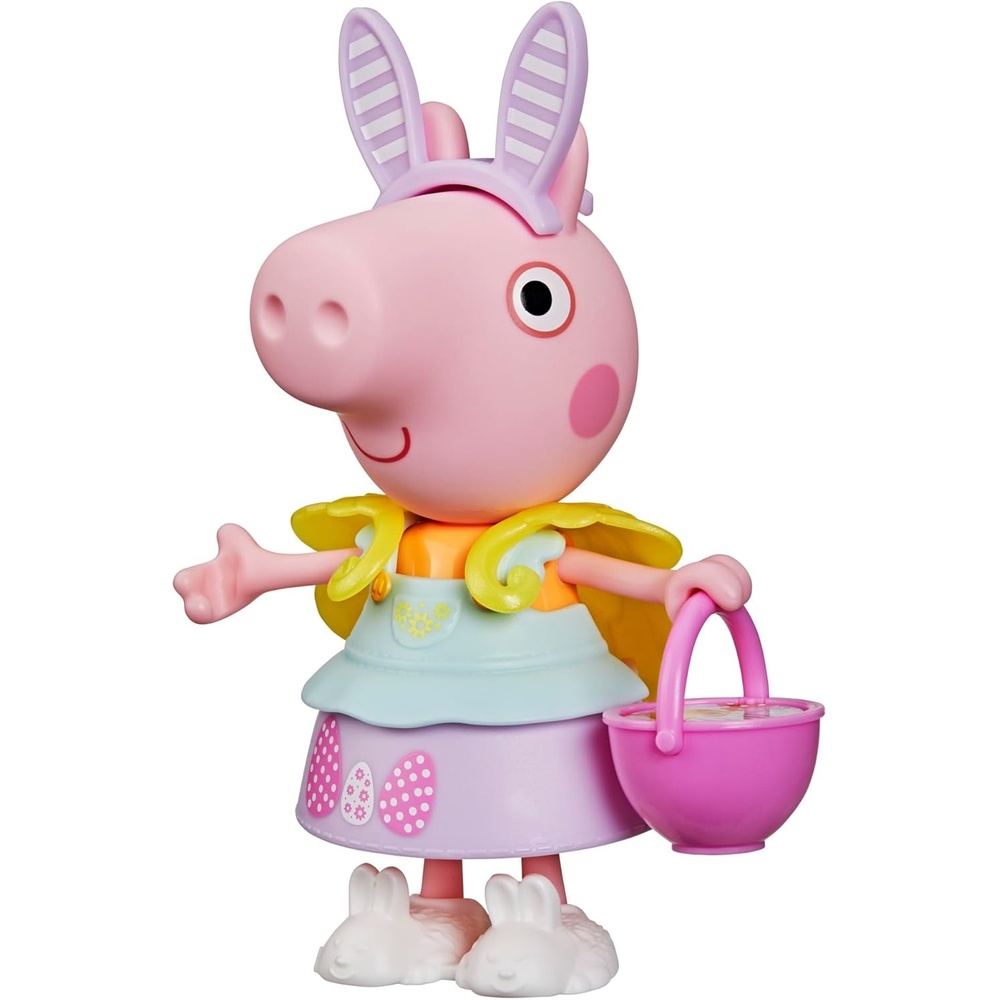 image:imagePeppa Pig Springtime DressUp Figure with 6 EasyOn Fashion Accessories 6Inch Doll Easter Gift for Kids Preschool Toys for Girls and Boys 3 and Up