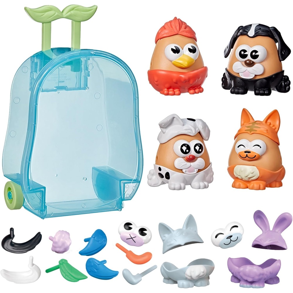 image:imagePotato Head PetTato Tots PetThemed Set with 31 Parts and Pieces Plus Rolling Carry Case Easter Gift for Kids Toddler and Preschool Toys for Girls and Boys 2 and Up Amazon Exclusive