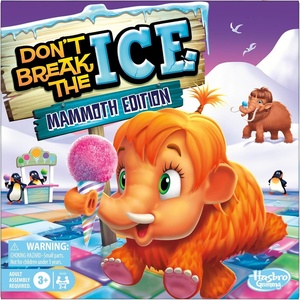 Hasbro Gaming Don’t Break The Ice Mammoth Edition Board Game | Ages 3 and Up | 2 to 4 Players | Preschool and Kids Games (Amazon Exclusive)