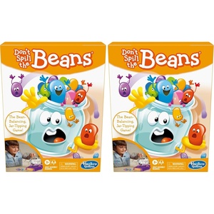 Hasbro Gaming Don’t Spill The Beans Game for Kids, Easy and Fun Balancing Game for Children Ages 3 and Up, Easter Gifts for Boys and Girls, Preschool Games for 2 Players, Kids Board Games(7.875 x 2.5 x 10.5 inches (Pack of 2))