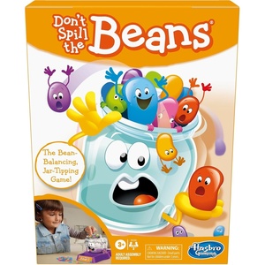 Hasbro Gaming Don’t Spill The Beans Game for Kids, Easy and Fun Balancing Game for Children Ages 3 and Up, Easter Gifts for Boys and Girls, Preschool Games for 2 Players, Kids Board Games(7.875 x 2.5 x 10.5 inches)