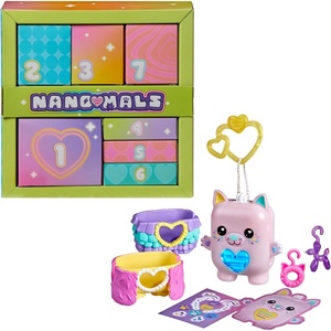 Nano-MALS Pawtricia The Blue Kitty, Electronic Pet Cat, 70+ Responses, Easter Basket Stuffers, Interactive Fidget Toys for Girls & Boys Ages 5+(Nano-Party Countdown Calendar)